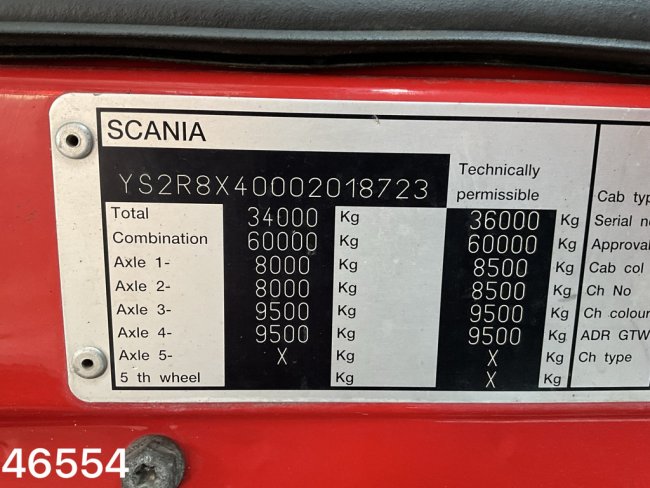 Scania  R500 V8 8x4 Manual Hiab 42 Tonmeter laadkraan + Fly-Jib (26)