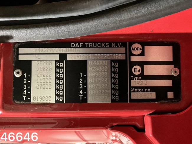DAF  FAN CF 300 Euro 6 Nieuwe Oprijcarrosserie Just 116.376 (24)