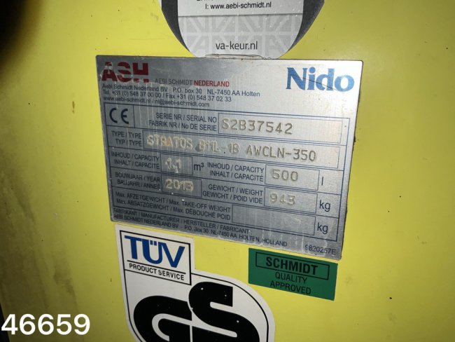 ESVE  2-assige aanhangwagen met Nido 1,1 m³ zoustrooier (9)