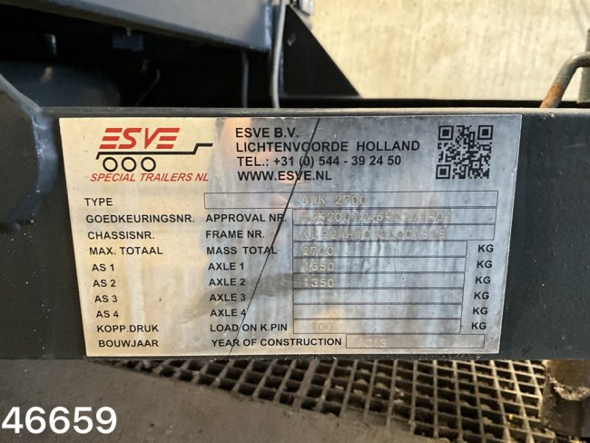 ESVE  2-assige aanhangwagen met Nido 1,1 m³ zoustrooier (10)