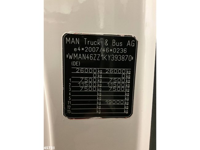 MAN  TGM 26.320 Euro 6 Bocker hoogwerker met Jib 46 meter Just 33.833 km! (34)
