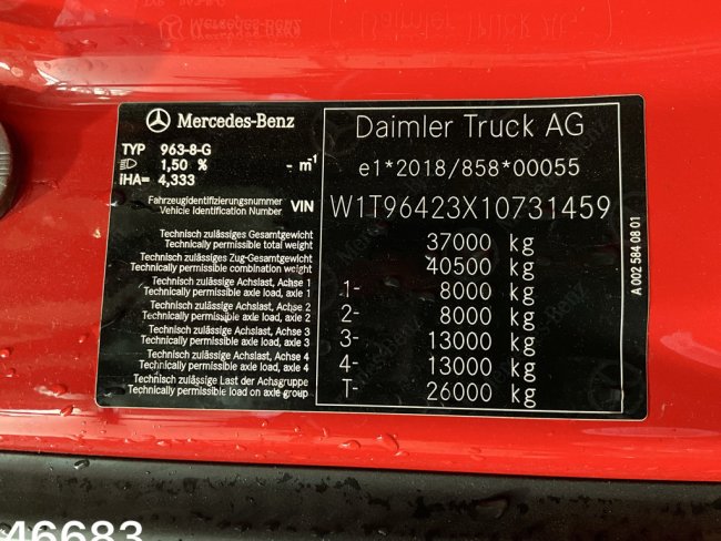 Mercedes-Benz  Arocs 3242 8x4 Hiab 25 Ton haakarmsysteem Just 35.605 km! (17)