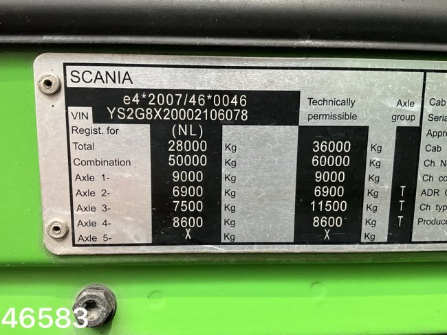 Scania  G 410 8x2 Euro 6 Hiab 28 Tonmeter laadkraan (29)
