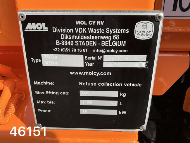 MAN  TGL 12.250 Euro 6 VDK 9m³ met AE weegsysteem (20)