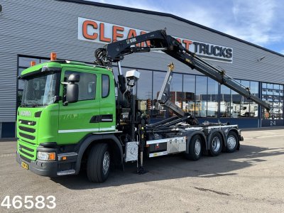 Scania G 410 8x2 Euro 6 Hiab 28 Tonmeter laadkraan