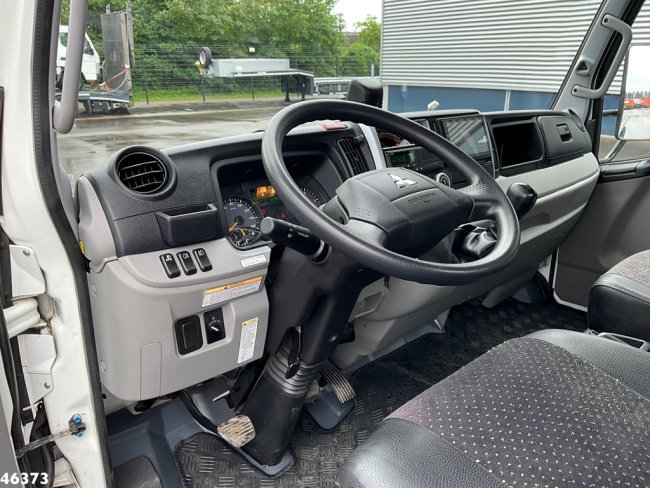 FUSO  Canter Euro 6 Hyvalift 5 Ton haakarmsysteem + Flatbedcontainer Just 44.417 km! (10)