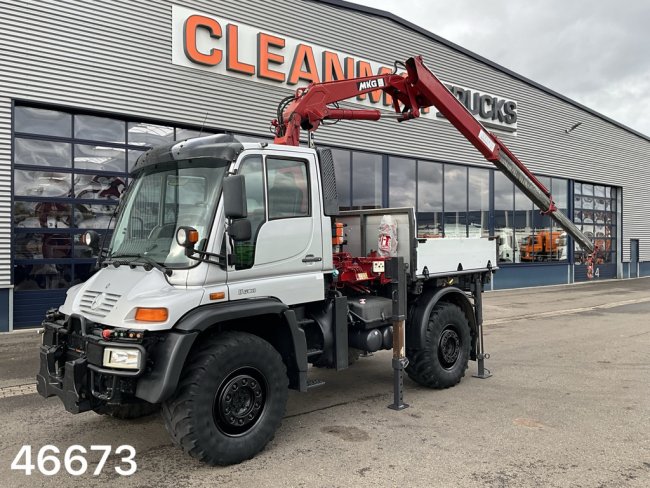 Unimog  U 500 4x4 MKG 10 Tonmeter laadkraan Just 216.831 km! (0)