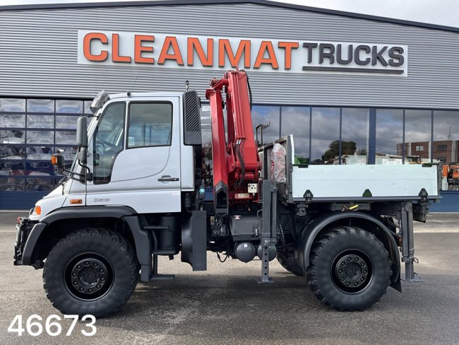 Unimog  U 500 4x4 MKG 10 Tonmeter laadkraan Just 216.831 km! (25)