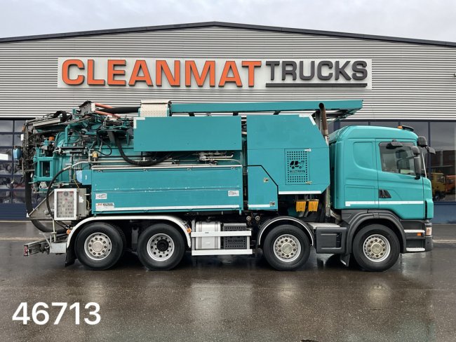 Scania  G 480 8x2 Holzmaan 15m³ Combi kolkenzuiger Recycler (6)