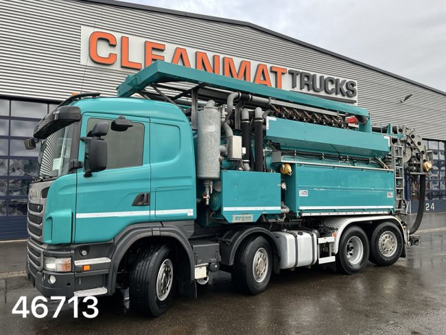 Scania  G 480 8x2 Holzmaan 15m³ Combi kolkenzuiger Recycler (8)
