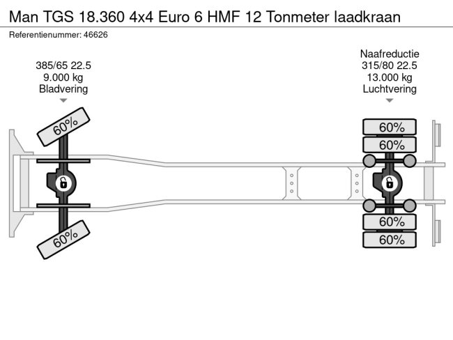 MAN  TGS 18.360 4x4 Euro 6 HMF 12 Tonmeter laadkraan (27)