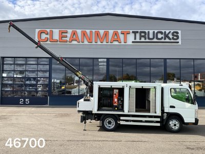 FUSO Canter 7C15 Euro 6 ROM hogedruk + Hiab 1,8 Tonmeter laadkraan