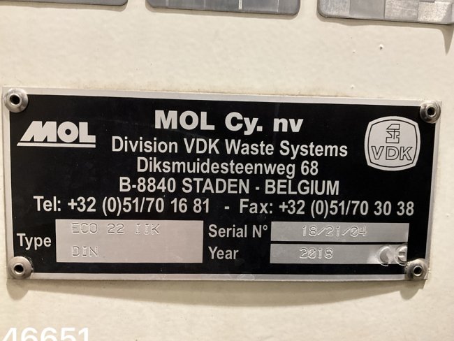 Ginaf  C6 2120N VDK 15m³ 2 compartimenten opbouw Just 79.326 km! (25)