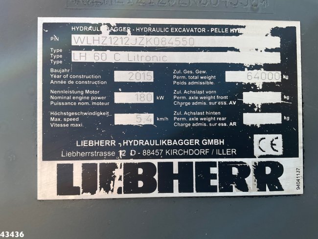 Liebherr  LH 60 C Litronic EPA Umschlag bagger (23)