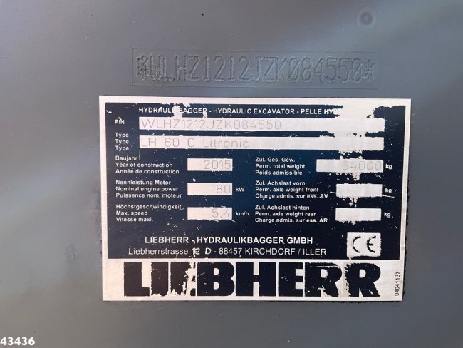 Liebherr  LH 60 C Litronic EPA Umschlag bagger (24)