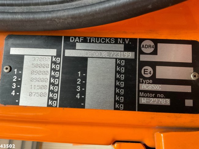 DAF  FAX 85 CF 340 Droge stoffen blaas installatie Just 21.613 km! (21)