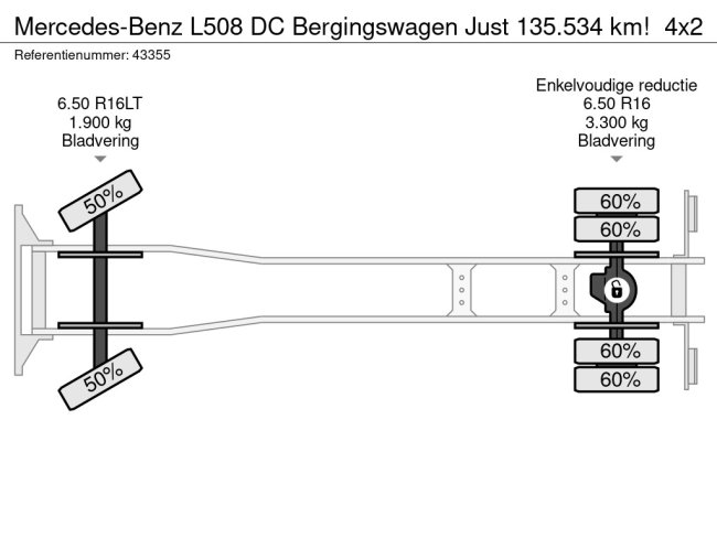 Mercedes-Benz  L508 DC Bergingswagen Just 135.534 km! (23)