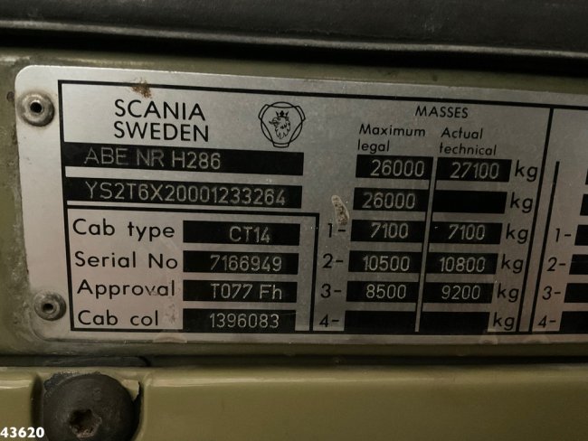 Scania  T 124 Euro 2 Manual Assmann Saug aufbau 13m³ (27)