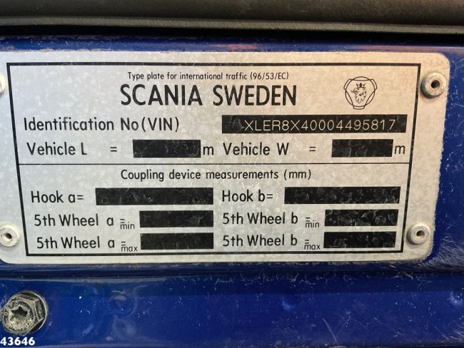 Scania  R 124.470 8x4 Effer 175 Tonmeter laadkraan + Fly-Jib (25)