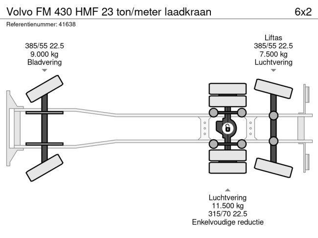Volvo  FM 430 HMF 23 ton/meter laadkraan (13)