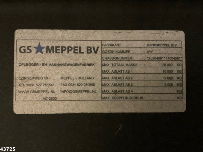GS Meppel  3-assige containeraanhangwagen (8)