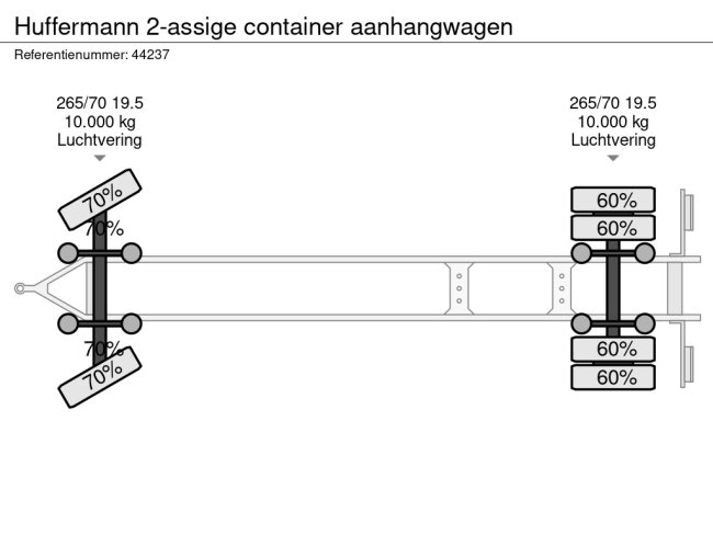 Huffermann  2-assige container aanhangwagen (15)