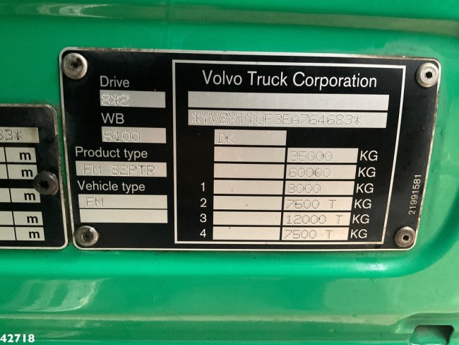 Volvo  FM 460 8x2 Tridem Euro 6 Hiab 21 Tonmeter laadkraan (18)