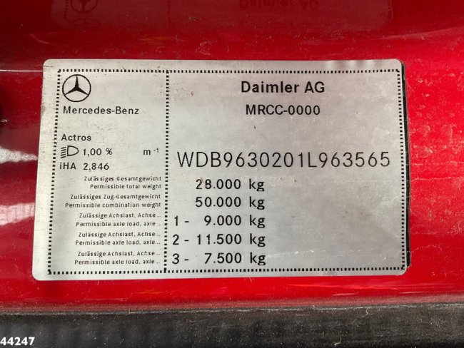 Mercedes-Benz  Antos 2543 6x2 Euro 6 Multilift 26 Ton haakarmsysteem (19)