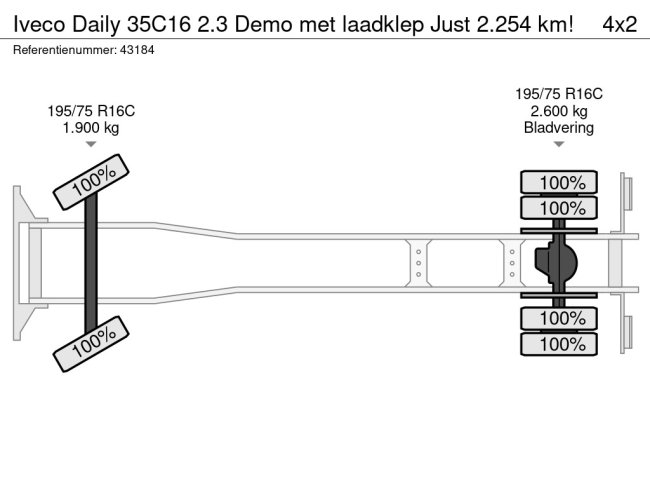 Iveco  Daily 35C16 2.3 Demo met laadklep Just 2.254 km! (22)