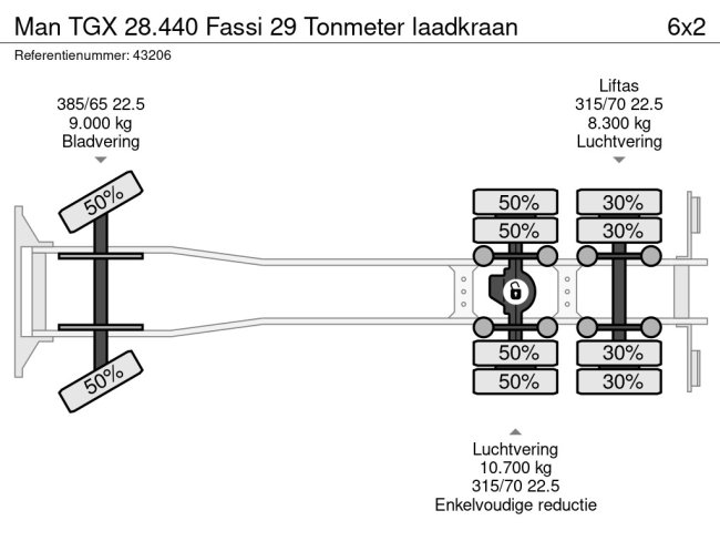 MAN  TGX 28.440 Fassi 29 Tonmeter laadkraan (25)